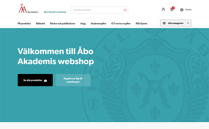 Referenssikuva 1 Åbo Akademi Webshop